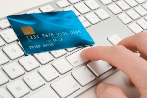 Man Compares Credit Cards Online
